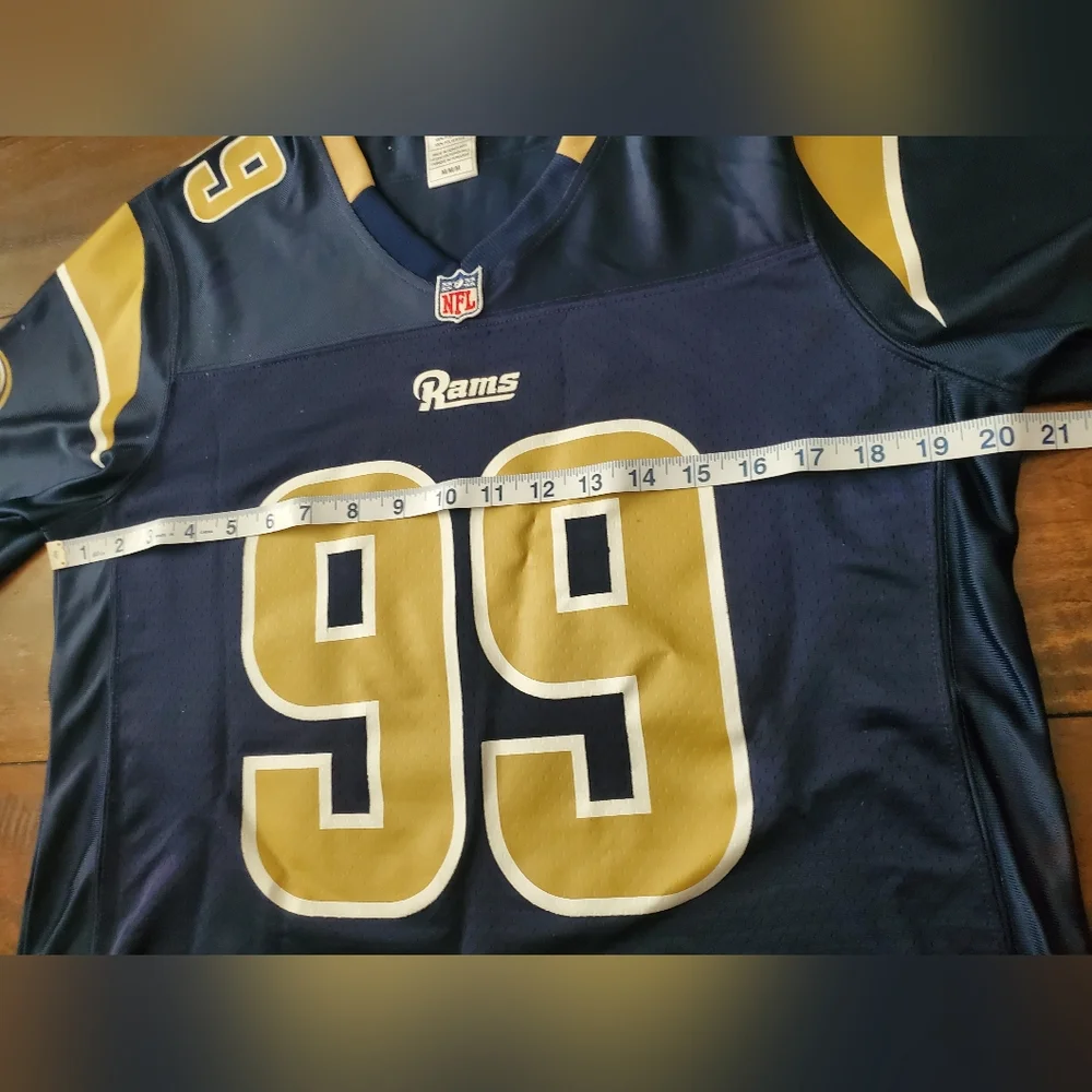 Los Angeles Rams Navy and Gold Jersey DONALD 99 MEDIUM - Picture 11 of 11